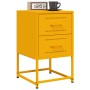 Mesitas de noche 2 uds acero amarillo mostaza 36x39x60,5 cm de , Mesitas de noche - Ref: Foro24-846465, Precio: 94,17 €, Desc...