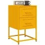Mesitas de noche 2 uds acero amarillo mostaza 36x39x60,5 cm de , Mesitas de noche - Ref: Foro24-846465, Precio: 93,33 €, Desc...