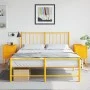 Mesitas de noche 2 uds acero amarillo mostaza 36x39x60,5 cm de , Mesitas de noche - Ref: Foro24-846465, Precio: 93,33 €, Desc...
