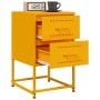 Mesitas de noche 2 uds acero amarillo mostaza 36x39x60,5 cm de , Mesitas de noche - Ref: Foro24-846465, Precio: 94,17 €, Desc...