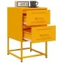 Mesitas de noche 2 uds acero amarillo mostaza 36x39x60,5 cm de , Mesitas de noche - Ref: Foro24-846465, Precio: 93,33 €, Desc...