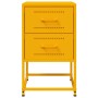 Mesitas de noche 2 uds acero amarillo mostaza 36x39x60,5 cm de , Mesitas de noche - Ref: Foro24-846465, Precio: 94,17 €, Desc...