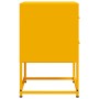 Mesitas de noche 2 uds acero amarillo mostaza 36x39x60,5 cm de , Mesitas de noche - Ref: Foro24-846465, Precio: 94,17 €, Desc...