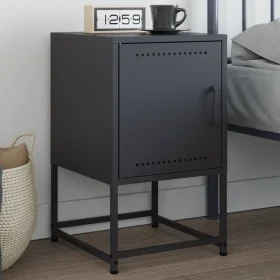 Nachttisch aus anthrazitgrauem Stahl, 36x39x60,5 cm. von , Nachttische - Ref: Foro24-846450, Preis: 40,87 €, Rabatt: %