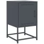 Bedside table in anthracite gray steel, 36x39x60.5 cm by , Nightstands - Ref: Foro24-846450, Price: 40,84 €, Discount: %