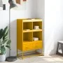 Cold-rolled steel sideboard in yellow, 68.5x39x111.5 cm by , Sideboards - Ref: Foro24-846605, Price: 132,70 €, Discount: %