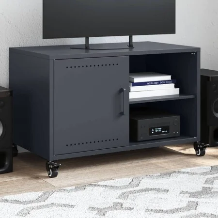 TV-Möbel aus kaltgewalztem Stahl in Anthrazit 68x39x43,5 cm von , TV-Möbel - Ref: Foro24-846670, Preis: 65,45 €, Rabatt: %
