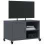 TV stand made of cold-rolled anthracite steel, measuring 68x39x43.5 cm. by , TV Furniture - Ref: Foro24-846670, Price: 66,19 ...