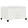 Kaltgewalzter weißer Stahllaminattisch 68x50x43,5 cm von , Couchtisch - Ref: Foro24-846691, Preis: 79,63 €, Rabatt: %