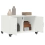Kaltgewalzter weißer Stahllaminattisch 68x50x43,5 cm von , Couchtisch - Ref: Foro24-846691, Preis: 79,63 €, Rabatt: %