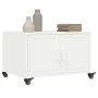 Kaltgewalzter weißer Stahllaminattisch 68x50x43,5 cm von , Couchtisch - Ref: Foro24-846691, Preis: 78,75 €, Rabatt: %