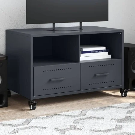 TV-Möbel aus kaltgewalztem Stahl in Anthrazit 68x39x43,5 cm von , TV-Möbel - Ref: Foro24-846700, Preis: 67,32 €, Rabatt: %