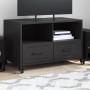 TV stand made of black cold-rolled steel, measuring 68x39x43.5 cm. by , TV Furniture - Ref: Foro24-846698, Price: 65,34 €, Di...