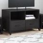 TV stand made of black cold-rolled steel, measuring 68x39x43.5 cm. by , TV Furniture - Ref: Foro24-846698, Price: 64,95 €, Di...