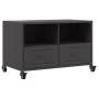 TV stand made of black cold-rolled steel, measuring 68x39x43.5 cm. by , TV Furniture - Ref: Foro24-846698, Price: 64,95 €, Di...