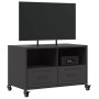 TV stand made of black cold-rolled steel, measuring 68x39x43.5 cm. by , TV Furniture - Ref: Foro24-846698, Price: 65,34 €, Di...