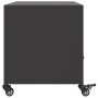 TV stand made of black cold-rolled steel, measuring 68x39x43.5 cm. by , TV Furniture - Ref: Foro24-846698, Price: 65,34 €, Di...