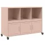 Cold-rolled steel sideboard in pink 100.5x39x72 cm by , Sideboards - Ref: Foro24-846735, Price: 130,60 €, Discount: %