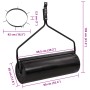 Lawn roller with black iron aerator clamps 63 L by , Lawn rollers - Ref: Foro24-3308005, Price: 278,86 €, Discount: %
