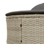 Tumbona doble con cojines ratán sintético gris claro de , Tumbonas - Ref: Foro24-368651, Precio: 276,32 €, Descuento: %