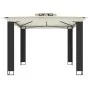 Pavillon mit doppeltem Dach aus cremefarbenem Stoff, 2,94x2,94 m. von , Zelte und Pavillons - Ref: Foro24-368444, Preis: 349,...