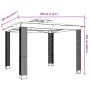 Pavillon mit doppeltem Dach aus cremefarbenem Stoff, 2,94x2,94 m. von , Zelte und Pavillons - Ref: Foro24-368444, Preis: 330,...