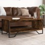 Engineered wood smoked oak coffee table 100x51x40 cm by , Coffee table - Ref: Foro24-848481, Price: 56,62 €, Discount: %