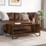 Engineered wood smoked oak coffee table 100x51x40 cm by , Coffee table - Ref: Foro24-848481, Price: 56,62 €, Discount: %