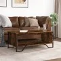 Engineered wood smoked oak coffee table 100x51x40 cm by , Coffee table - Ref: Foro24-848481, Price: 54,27 €, Discount: %