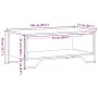 Engineered wood smoked oak coffee table 100x51x40 cm by , Coffee table - Ref: Foro24-848481, Price: 54,27 €, Discount: %