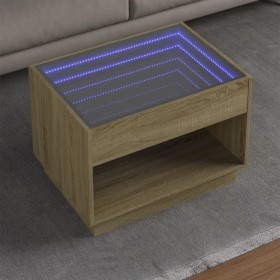 Mitteltisch mit Infinity LED Eiche Sonoma 70x50x50 cm von , Couchtisch - Ref: Foro24-847660, Preis: 99,53 €, Rabatt: %