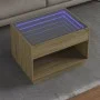 Coffee table with Infinity LED Sonoma oak 70x50x50 cm by , Coffee table - Ref: Foro24-847660, Price: 98,16 €, Discount: %