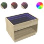 Coffee table with Infinity LED Sonoma oak 70x50x50 cm by , Coffee table - Ref: Foro24-847660, Price: 99,44 €, Discount: %