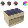 Coffee table with Infinity LED Sonoma oak 70x50x50 cm by , Coffee table - Ref: Foro24-847660, Price: 98,16 €, Discount: %