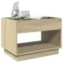 Coffee table with Infinity LED Sonoma oak 70x50x50 cm by , Coffee table - Ref: Foro24-847660, Price: 98,16 €, Discount: %