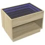 Coffee table with Infinity LED Sonoma oak 70x50x50 cm by , Coffee table - Ref: Foro24-847660, Price: 98,16 €, Discount: %