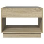 Coffee table with Infinity LED Sonoma oak 70x50x50 cm by , Coffee table - Ref: Foro24-847660, Price: 99,44 €, Discount: %