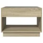 Coffee table with Infinity LED Sonoma oak 70x50x50 cm by , Coffee table - Ref: Foro24-847660, Price: 98,16 €, Discount: %
