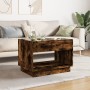 Coffee table with Infinity LED smoked oak 70x50x50 cm by , Coffee table - Ref: Foro24-847662, Price: 98,83 €, Discount: %