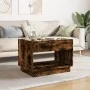 Coffee table with Infinity LED smoked oak 70x50x50 cm by , Coffee table - Ref: Foro24-847662, Price: 97,47 €, Discount: %