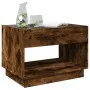 Coffee table with Infinity LED smoked oak 70x50x50 cm by , Coffee table - Ref: Foro24-847662, Price: 97,47 €, Discount: %