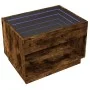 Mitteltisch mit Infinity LED in geräucherter Eiche 70x50x50 cm von , Couchtisch - Ref: Foro24-847662, Preis: 97,47 €, Rabatt: %
