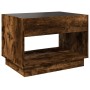 Coffee table with Infinity LED smoked oak 70x50x50 cm by , Coffee table - Ref: Foro24-847662, Price: 98,83 €, Discount: %
