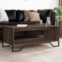 Engineered wood coffee table in brown oak, 100x51x40 cm. by , Coffee table - Ref: Foro24-848483, Price: 54,79 €, Discount: %