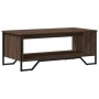Engineered wood coffee table in brown oak, 100x51x40 cm. by , Coffee table - Ref: Foro24-848483, Price: 54,79 €, Discount: %