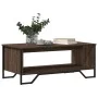 Mesa de centro madera de ingeniería roble marrón 100x51x40 cm de , Mesas de centro - Ref: Foro24-848483, Precio: 53,54 €, Des...