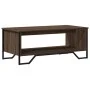 Mesa de centro madera de ingeniería roble marrón 100x51x40 cm de , Mesas de centro - Ref: Foro24-848483, Precio: 53,54 €, Des...