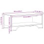 Engineered wood coffee table in brown oak, 100x51x40 cm. by , Coffee table - Ref: Foro24-848483, Price: 54,79 €, Discount: %