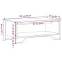 Mesa de centro madera de ingeniería roble marrón 100x51x40 cm de , Mesas de centro - Ref: Foro24-848483, Precio: 53,54 €, Des...