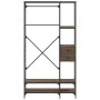 Coat rack with brown oak engineered wood shelves by , Dresser Organizers and Bar Hangers - Ref: Foro24-847863, Price: 114,78 ...